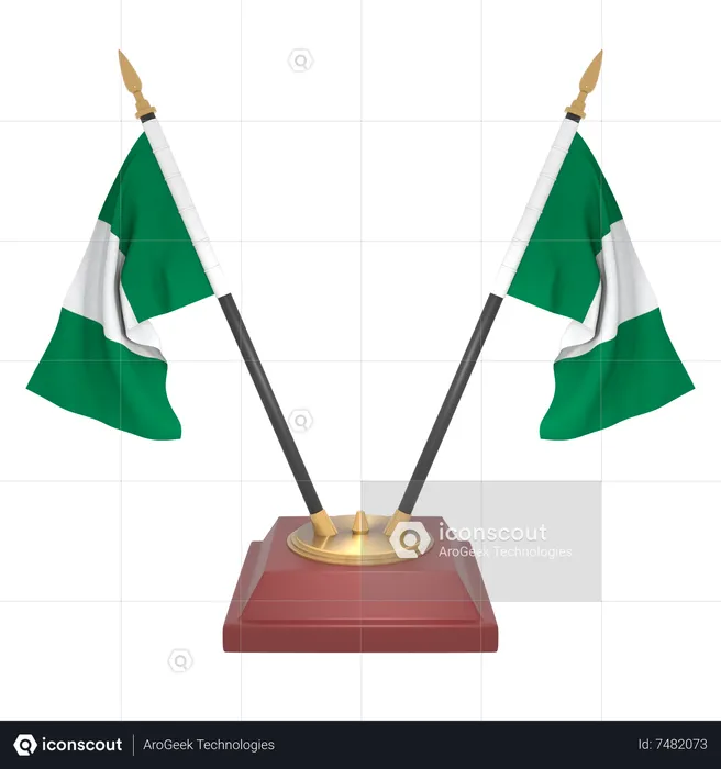 Nigeria Flag 3D Icon