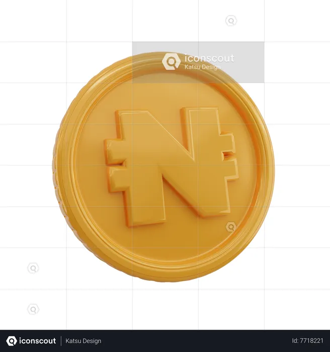 Monnaie du Nigéria  3D Icon