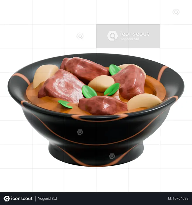 Nikujaga  3D Icon