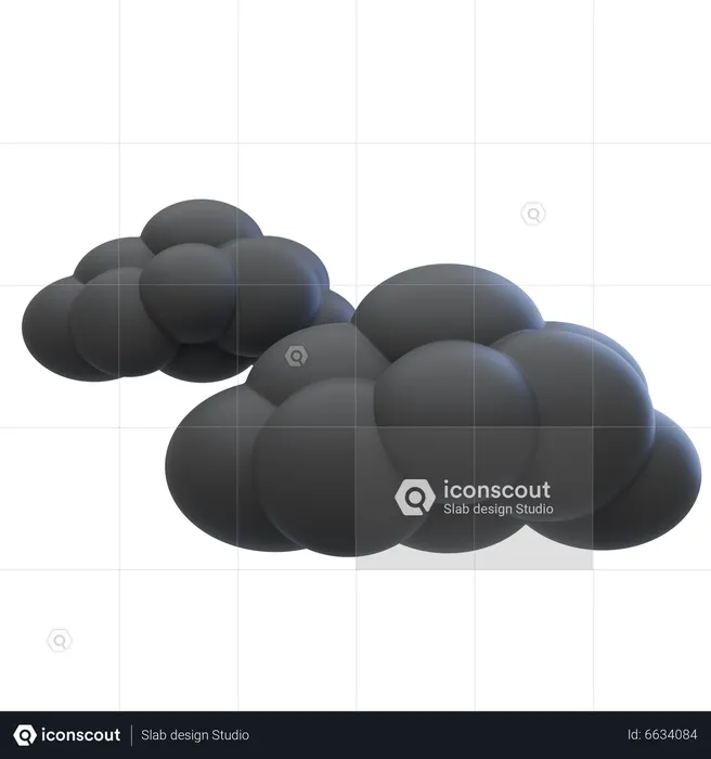 Nimbus Clouds  3D Icon