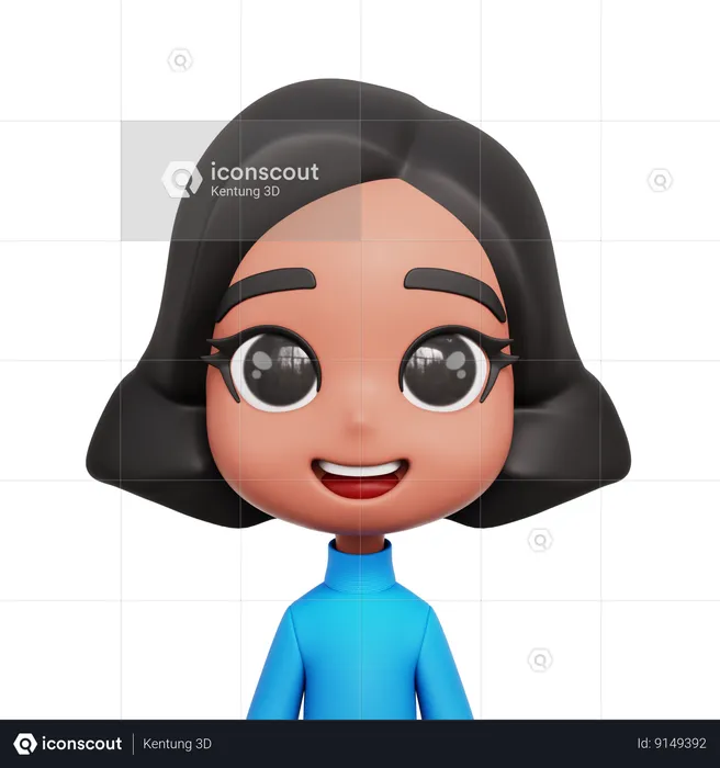 Niñita  3D Icon