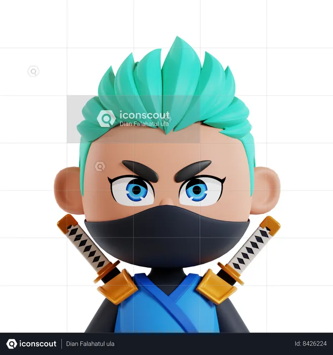 Ninja  3D Icon