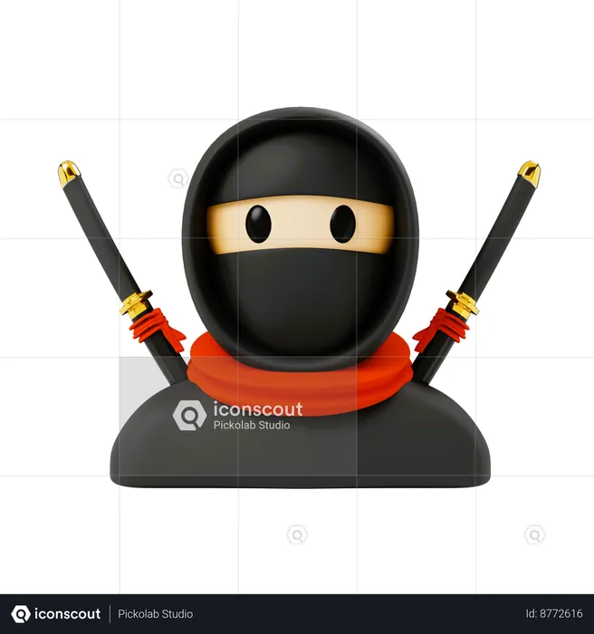 Ninja  3D Icon