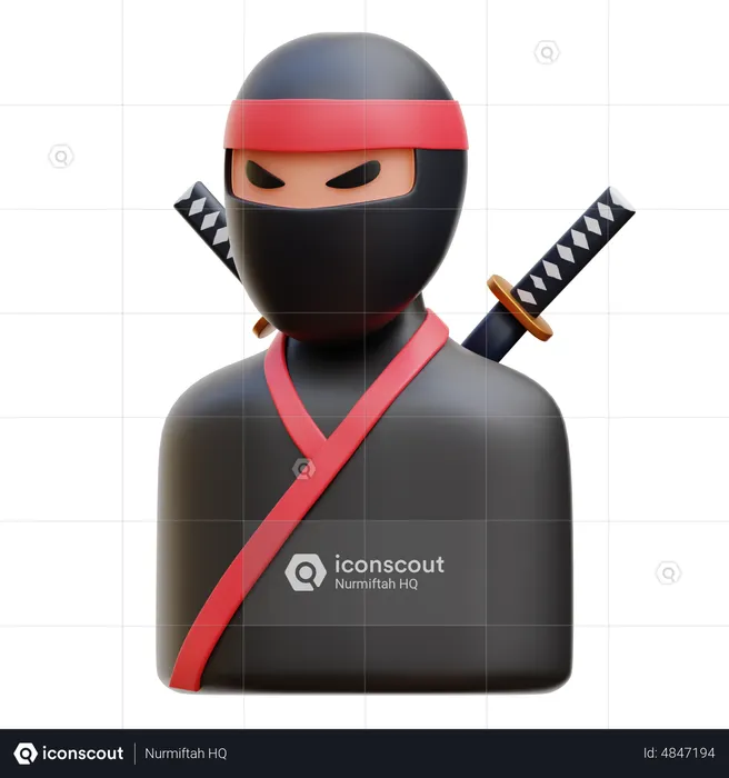 Ninja  3D Icon