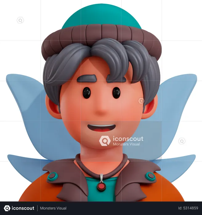 Niño hada  3D Icon