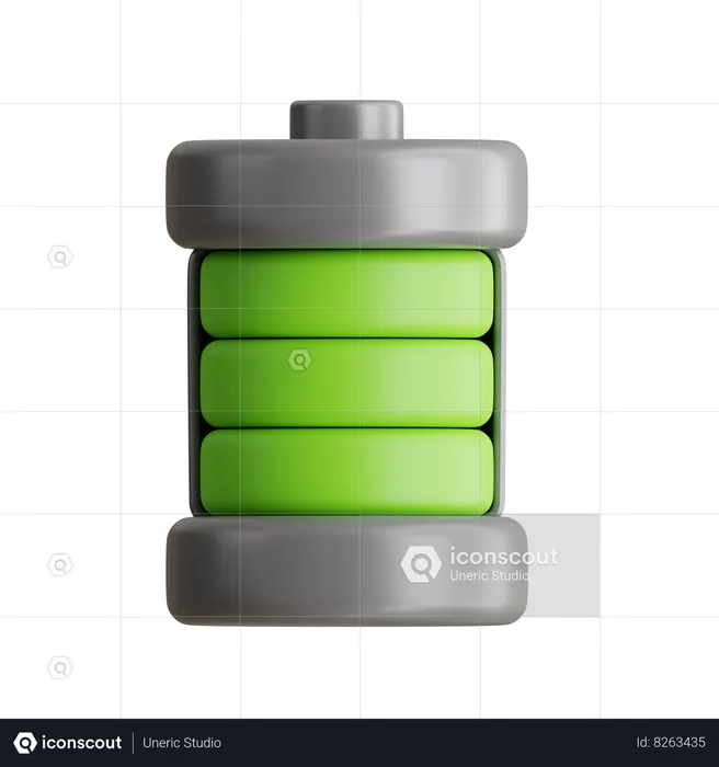 Niveau de batterie  3D Icon