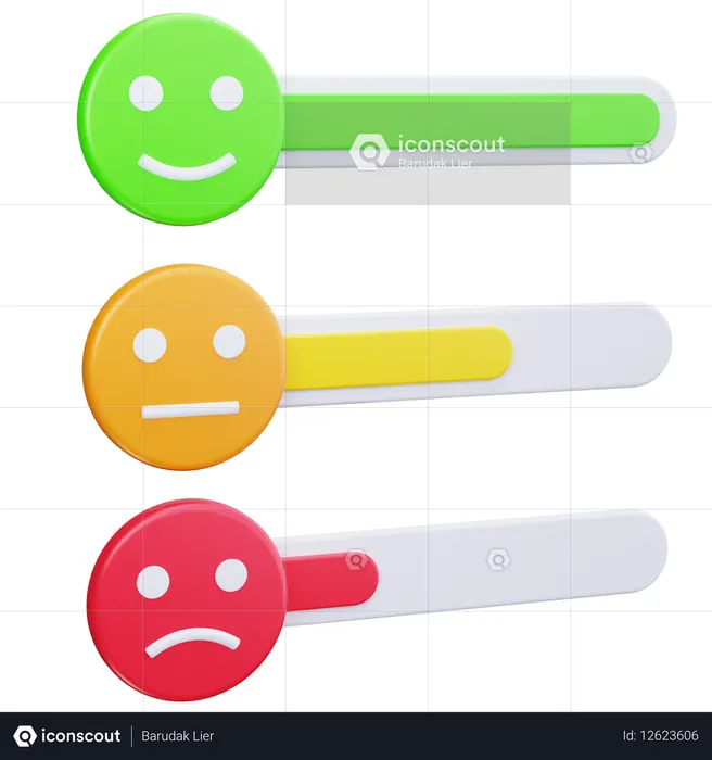 Niveaux de notation  3D Icon