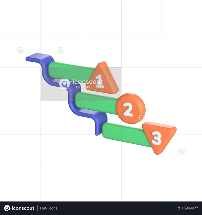 Niveaux de priorité  3D Icon