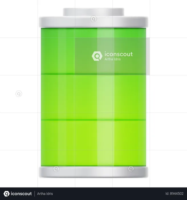 Nível de bateria  3D Icon