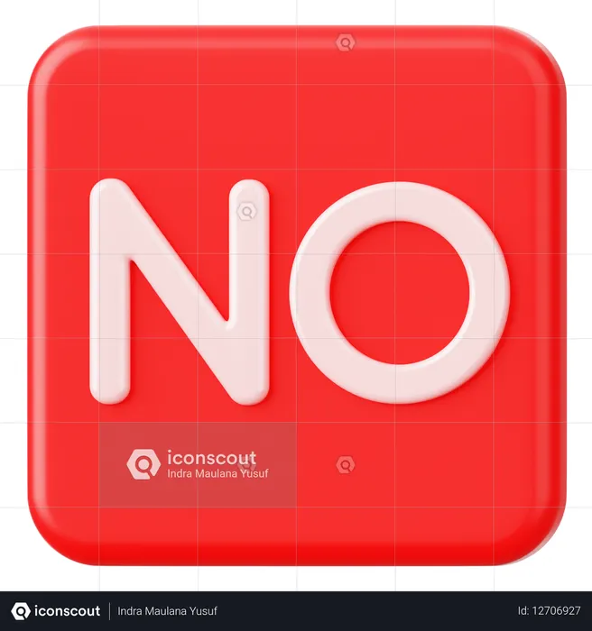 No  3D Icon