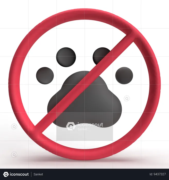 No Animal  3D Icon