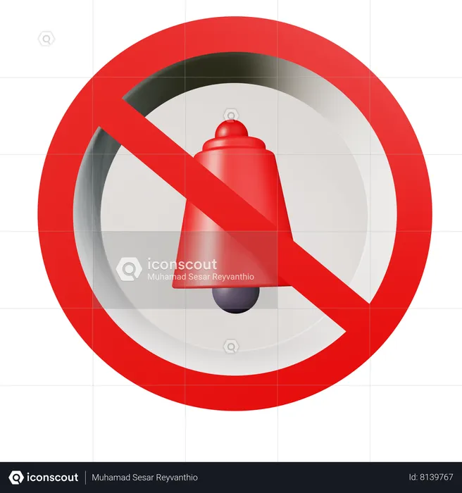 No Bell  3D Icon