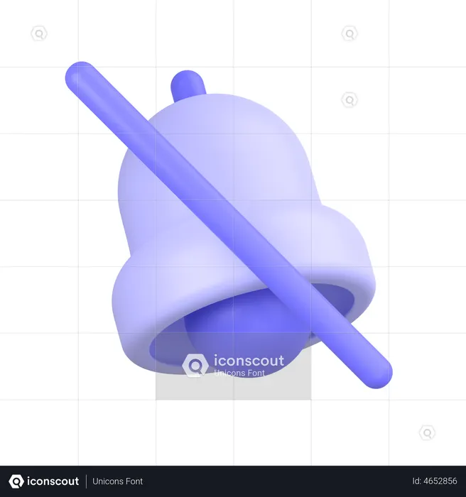 No Bell  3D Icon