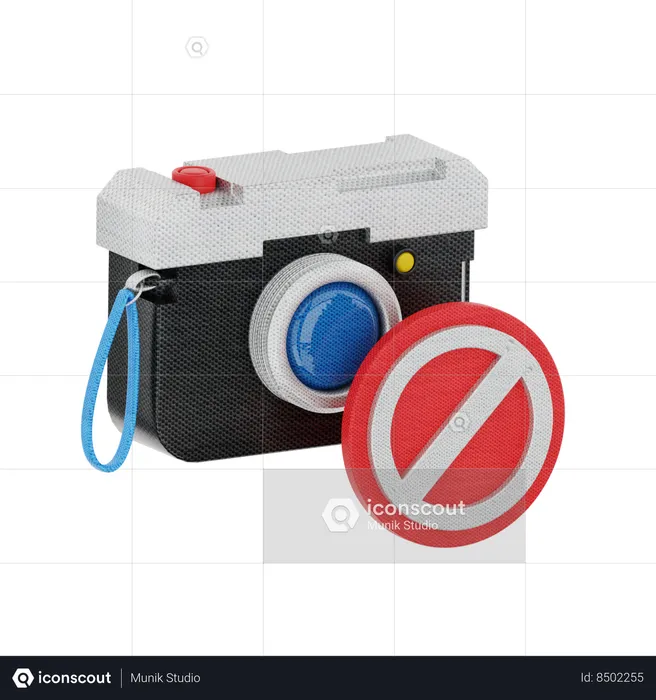 No Camera  3D Icon