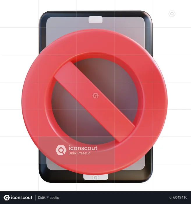 No Cellphone  3D Icon