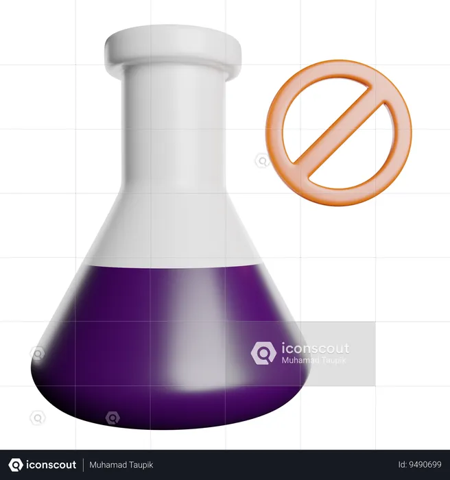No Chemical  3D Icon