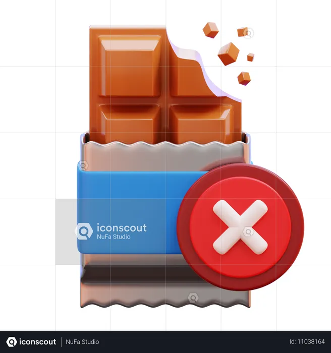 No chocolate  3D Icon