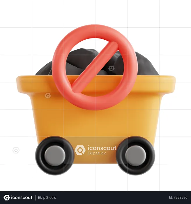No Coal  3D Icon