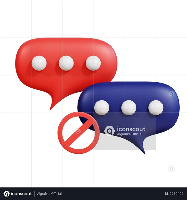 No Comment  3D Icon