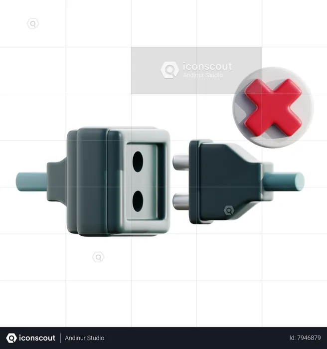 No Connection  3D Icon