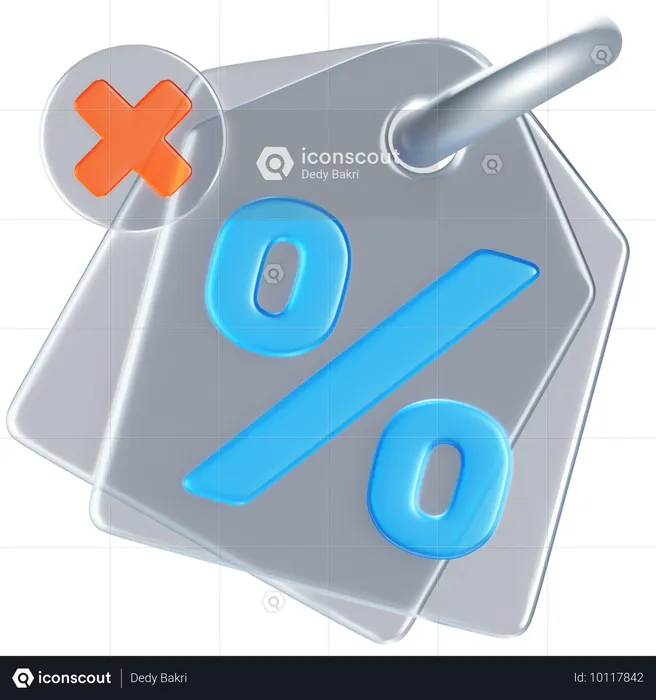 No discount  3D Icon