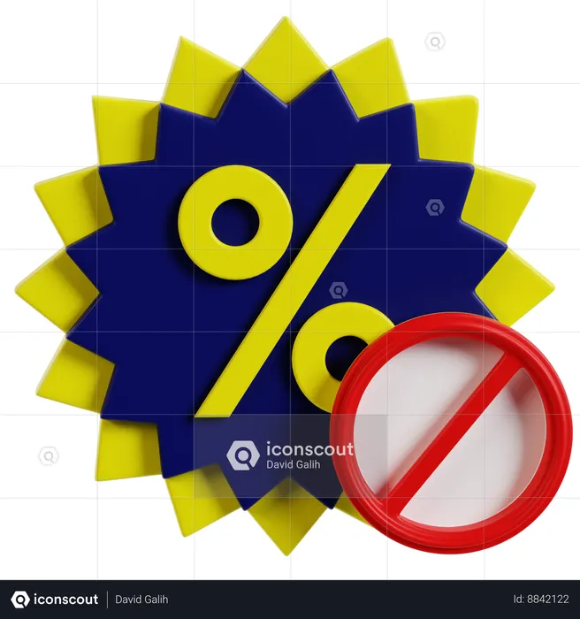 No Discount Available  3D Icon