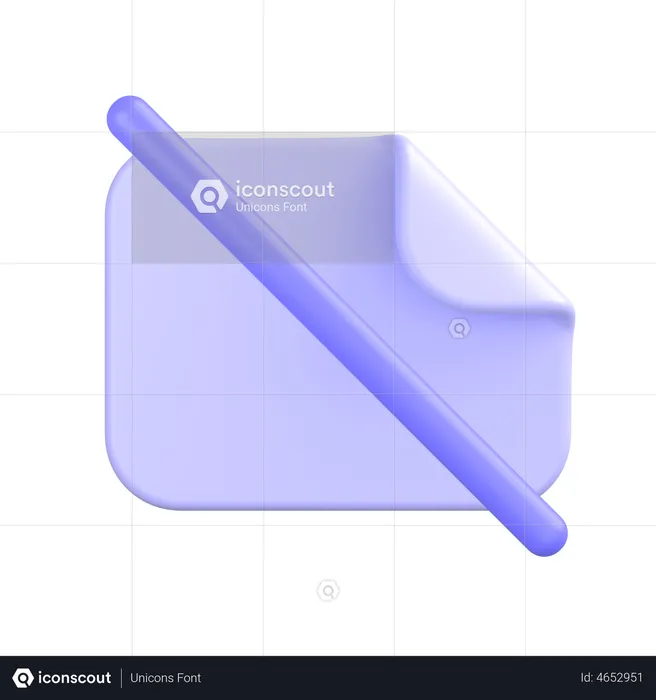 No Document  3D Icon