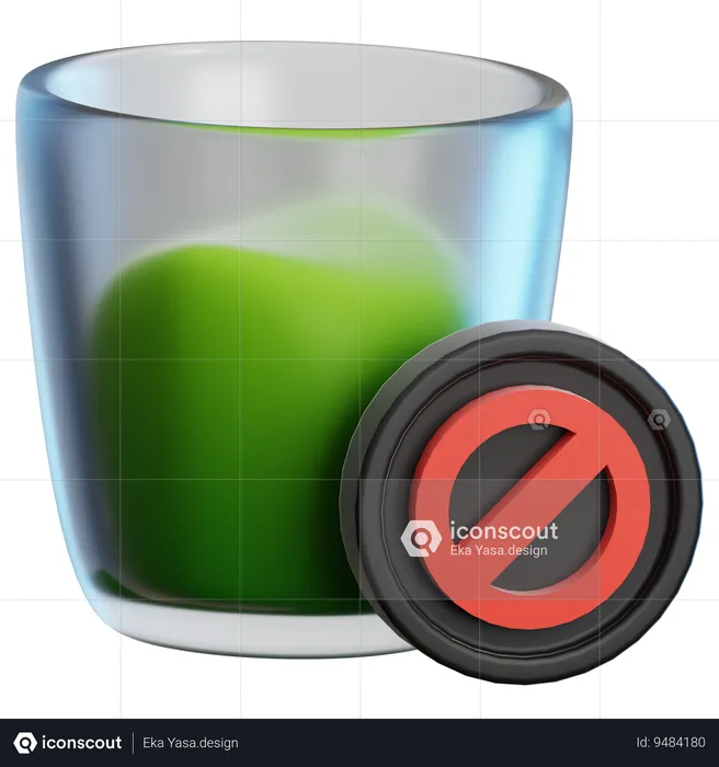 NO DRINK  3D Icon