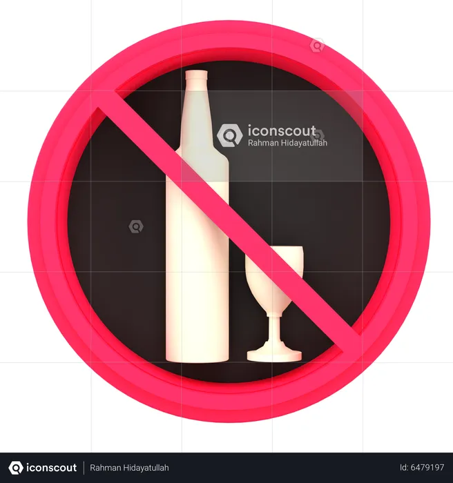 No Drink  3D Icon