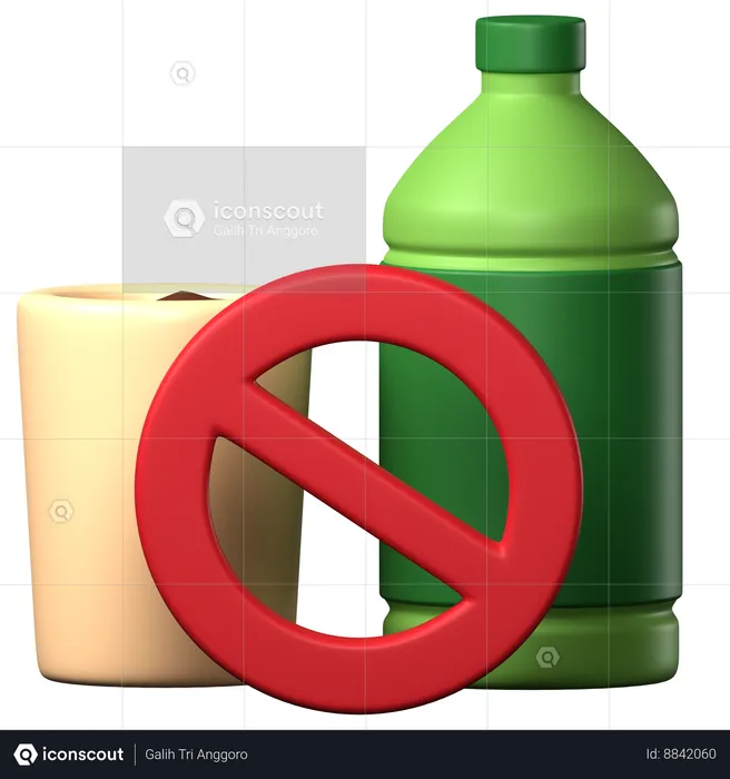 No Drink  3D Icon