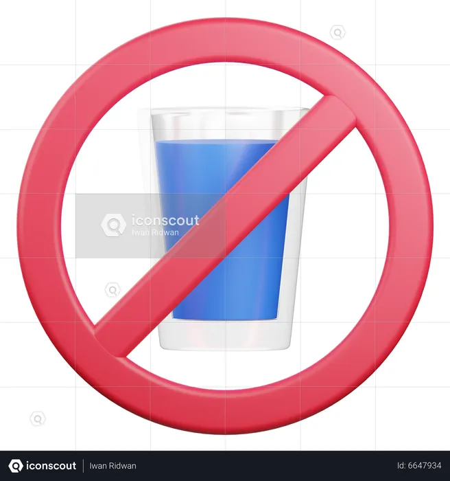 No Drink  3D Icon