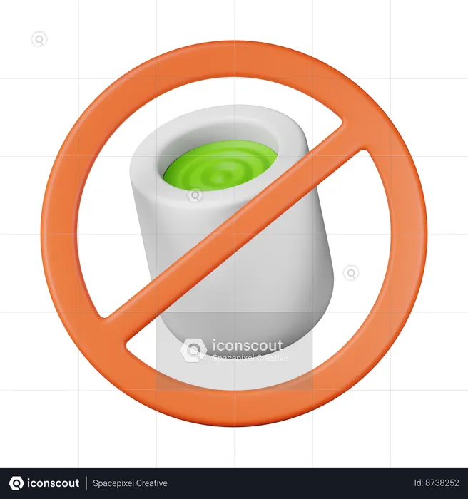 No Drink  3D Icon