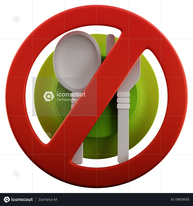 NO EAT  3D Icon