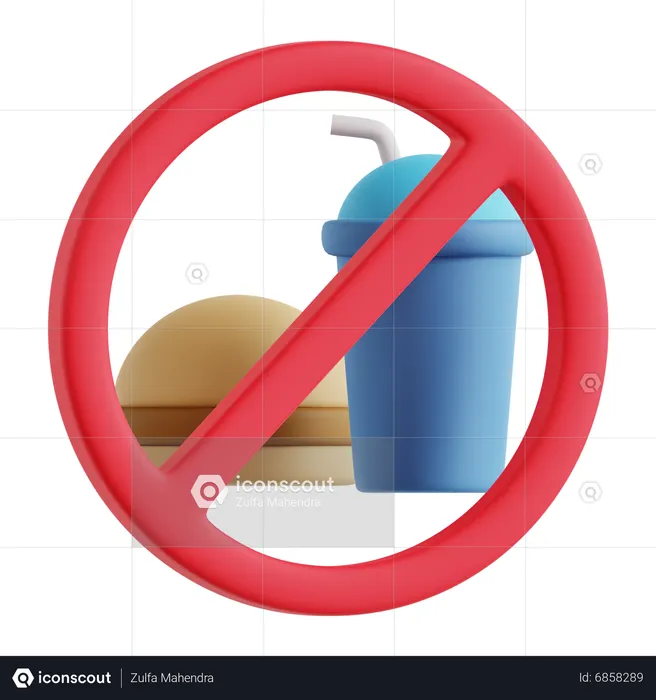 No Food  3D Icon