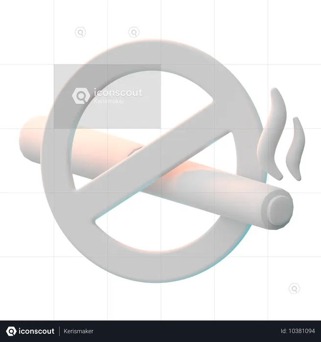 No Fumar  3D Icon