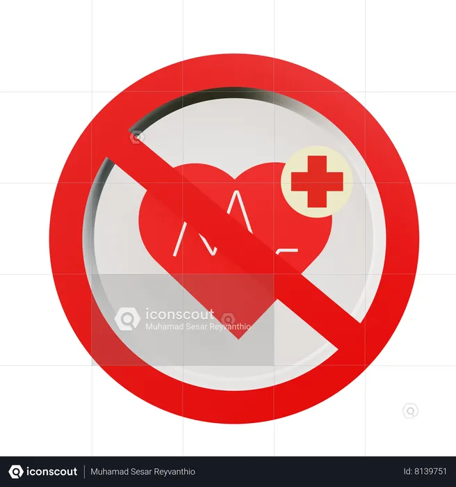 Sin asistencia sanitaria  3D Icon