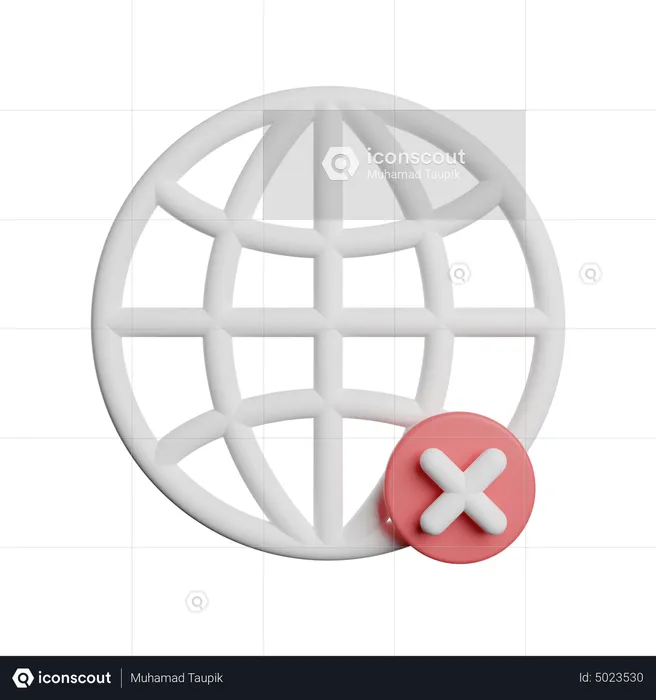 No Internet  3D Icon