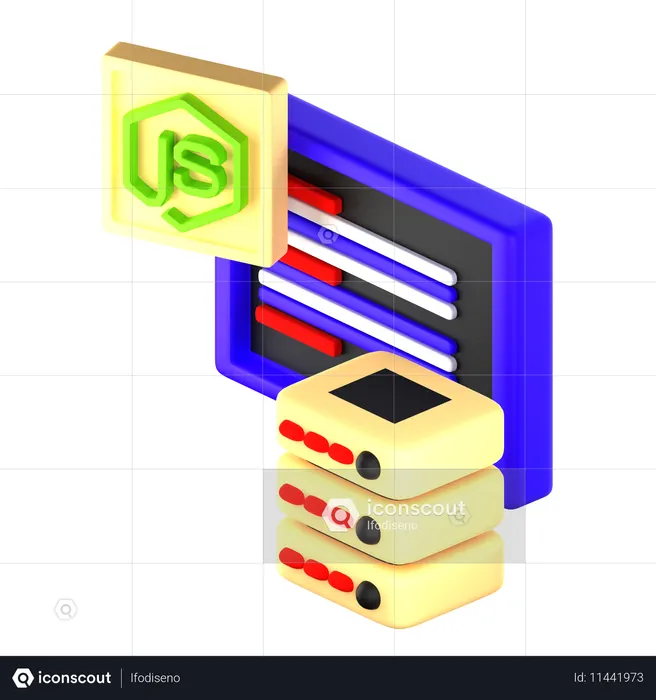 Nó js  3D Icon