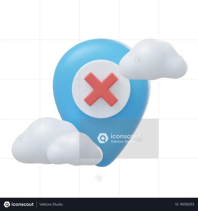 No location  3D Icon