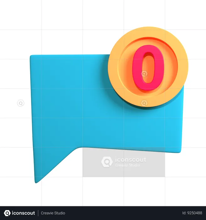 No Message  3D Icon