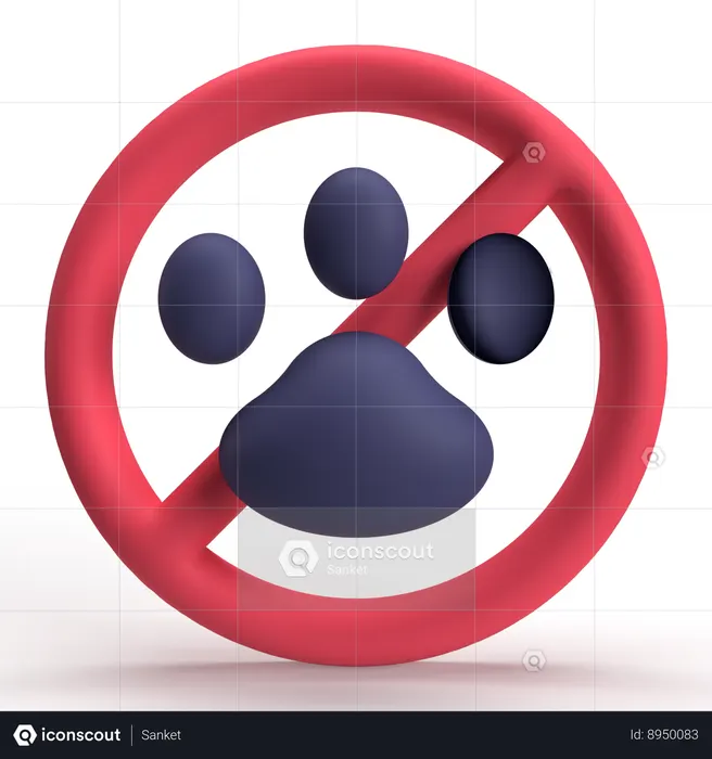 No Pet  3D Icon