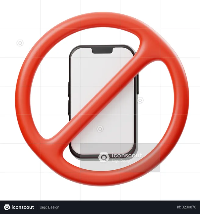 No Phone Emoji 3D Icon