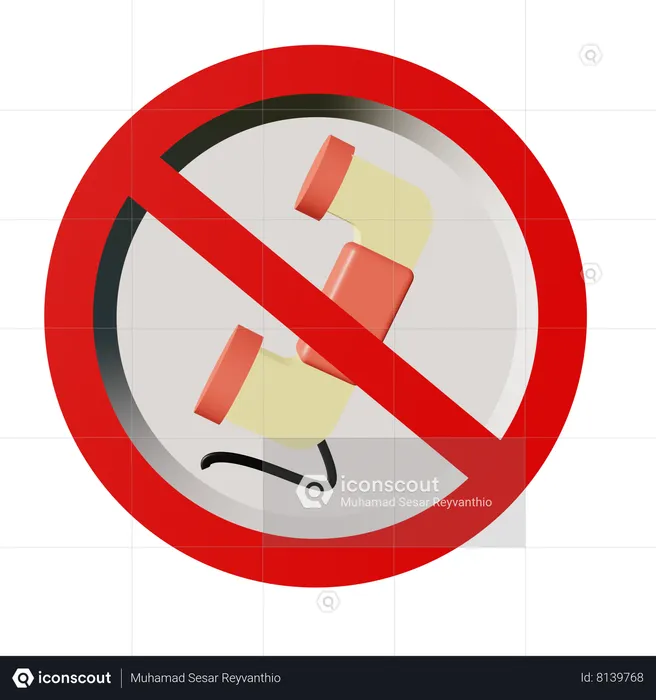 No Phone  3D Icon