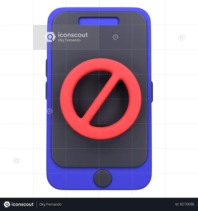 No Phone  3D Icon