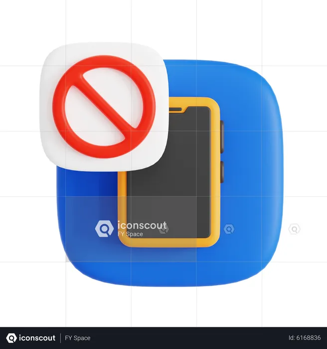 No Phone  3D Icon