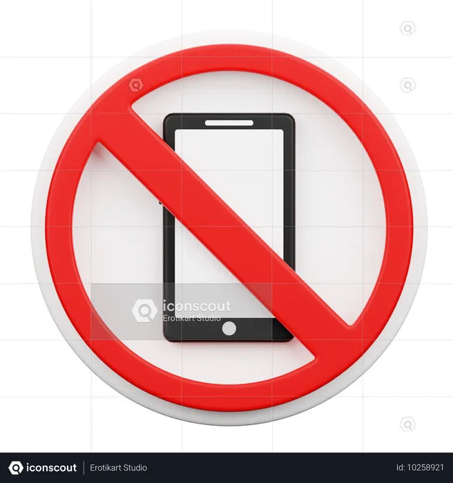 No Phone Allowed  3D Icon