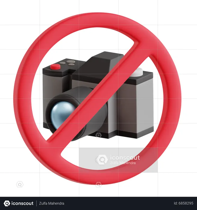 No Photography  3D Icon