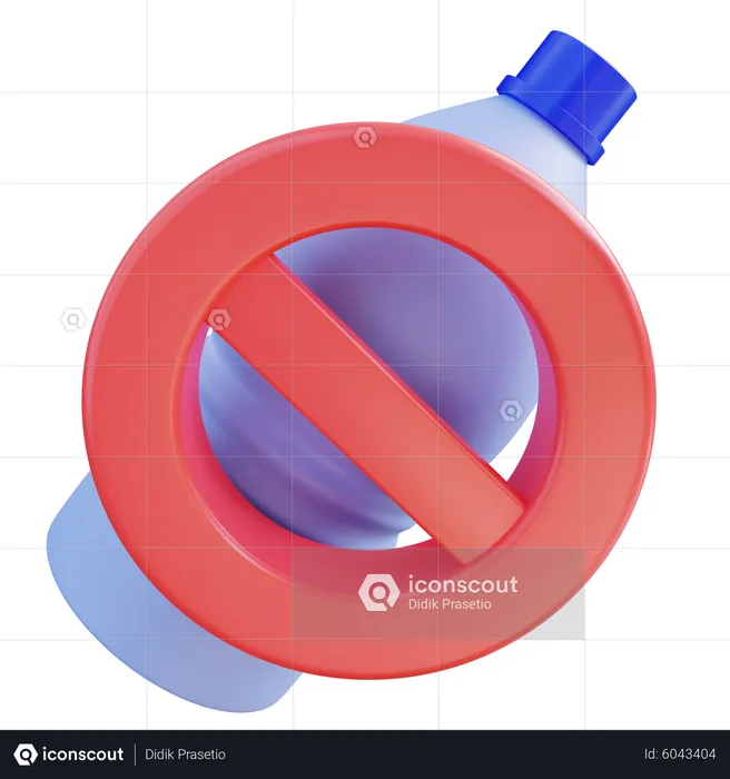 No Plastic  3D Icon