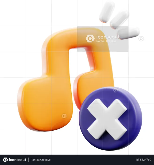 No Play List  3D Icon
