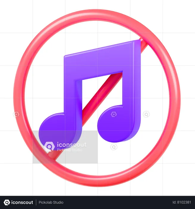 No playlist  3D Icon